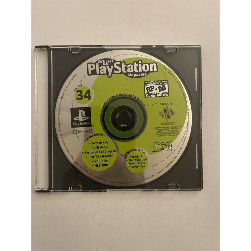 Official U.S. PlayStation Magazine 34 PlayStation 1 PS1- Disc Only